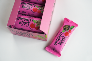 SĖKLŲ BATONĖLIAI "IMMUNITY BOOST", EKOLOGIŠKI, SU ACEROLA, 24 VNT.