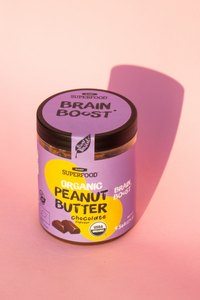 Ekologiškas žemės riešutų kremas su guarana „Brain Boost“