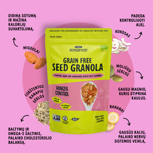 HUNGER CONTROL SĖKLŲ GRANOLA: KLASIKINĖ